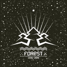 Pine forest emblem