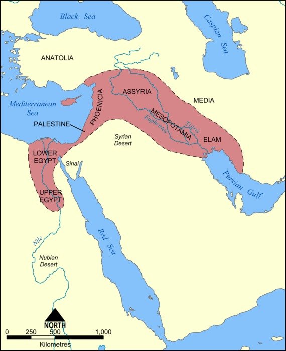 Clipart of This Map Shows The Location And Extent Of Fertile Crescent