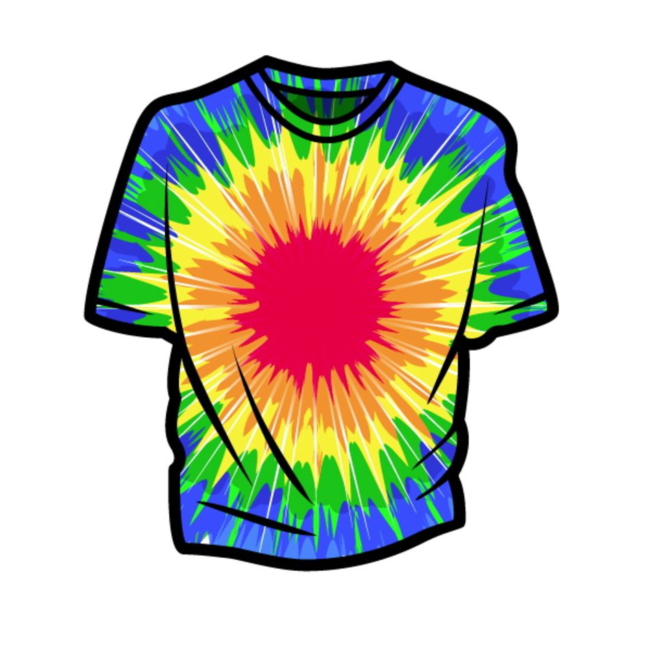 Tie Dye Shirt Clip Art N4