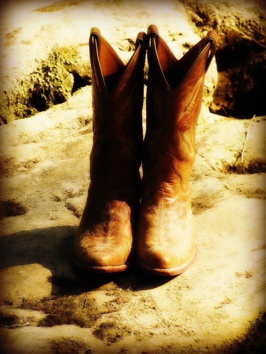 brown cowboy boots