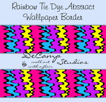 Tie Dye Border Clip Art