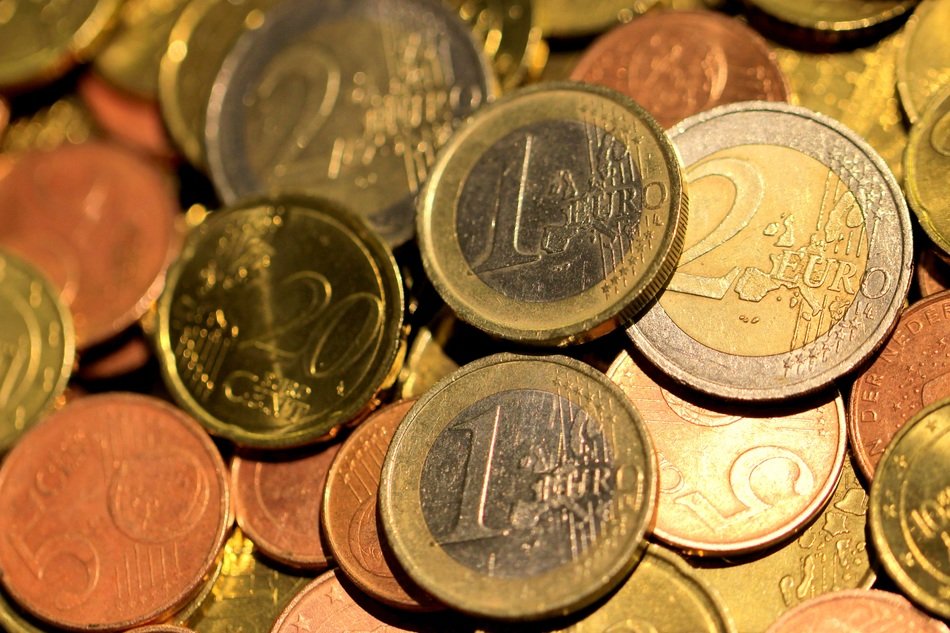 Gold euro coins