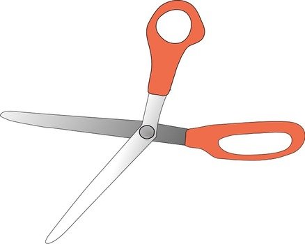 Animated Scissors Clip Art drawing