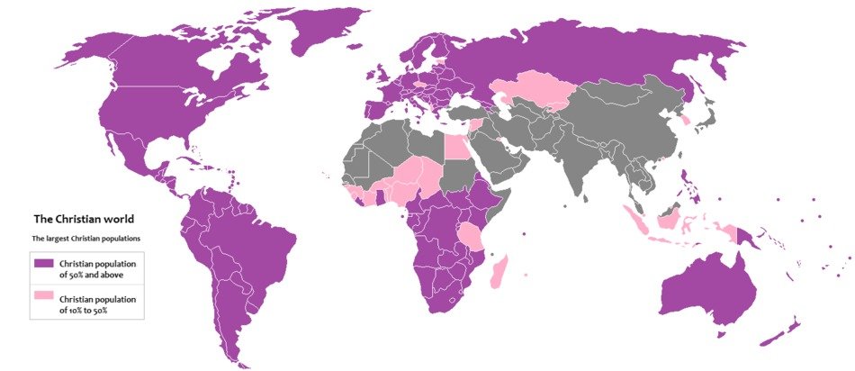 World Map scheme drawing