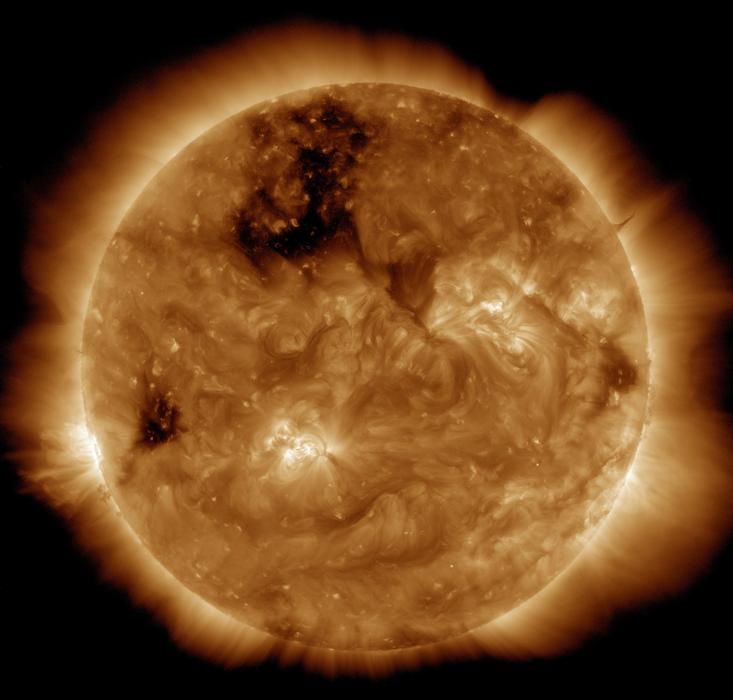 Solar Flare of hot Sun