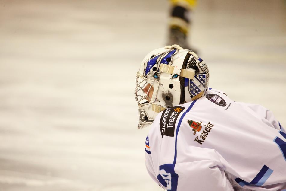 Ice Hockey Goalkeeper man