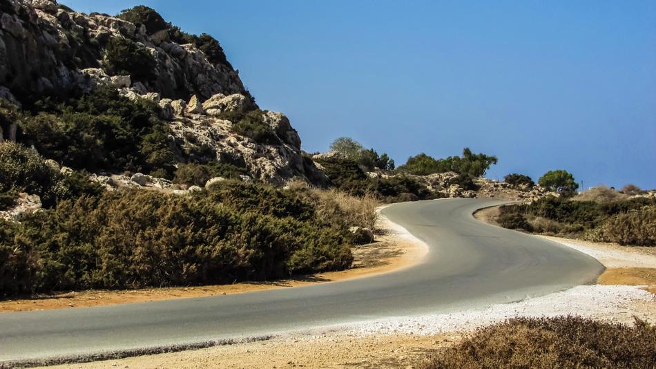 scenic Road Curve Landscape