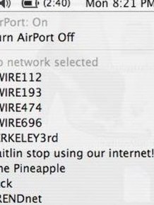 Communicating via Wi-Fi Network Names