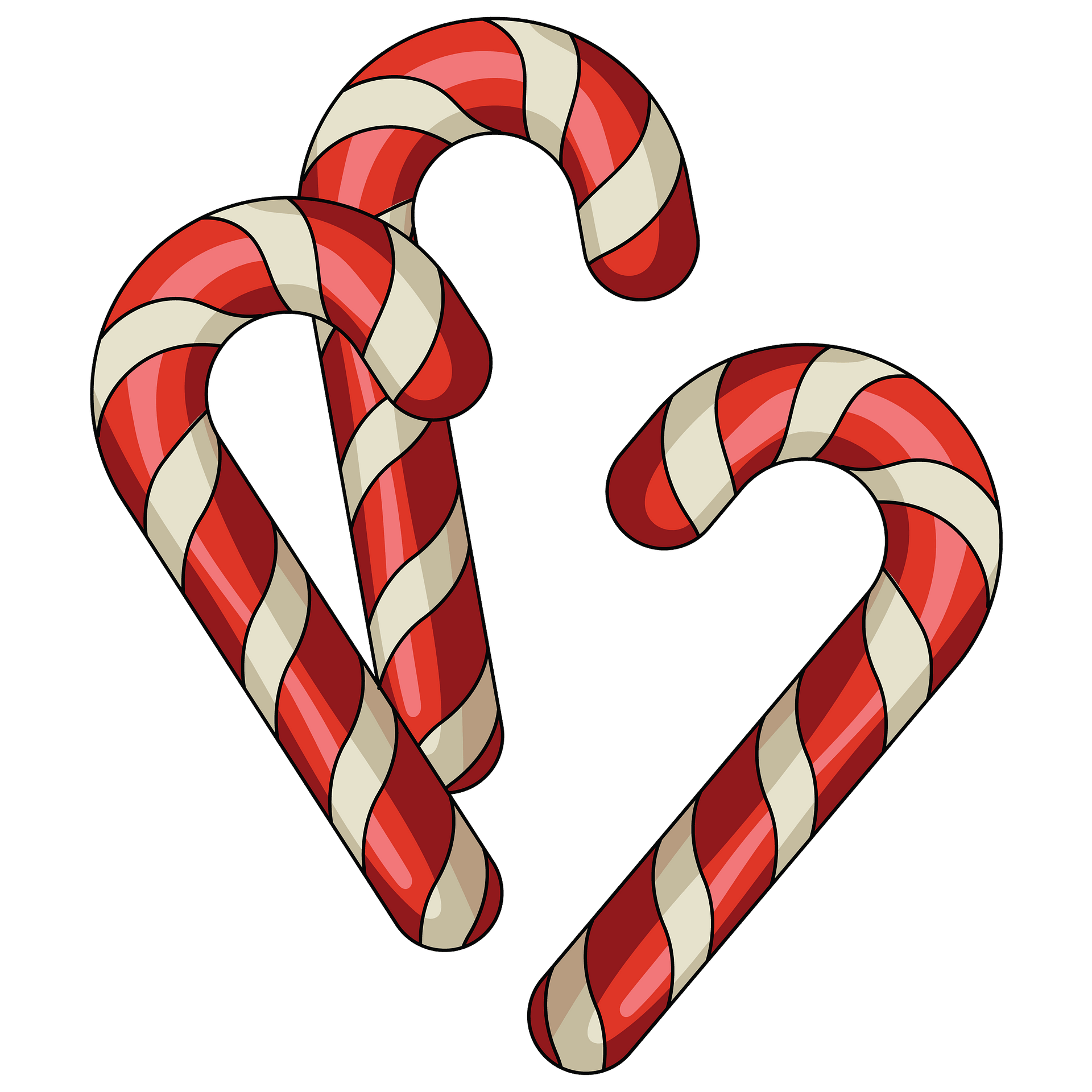 Candy Cane Stripes PNG