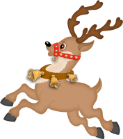 Santa Claus's reindeer PNG