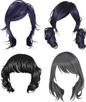 Hair wig PNG