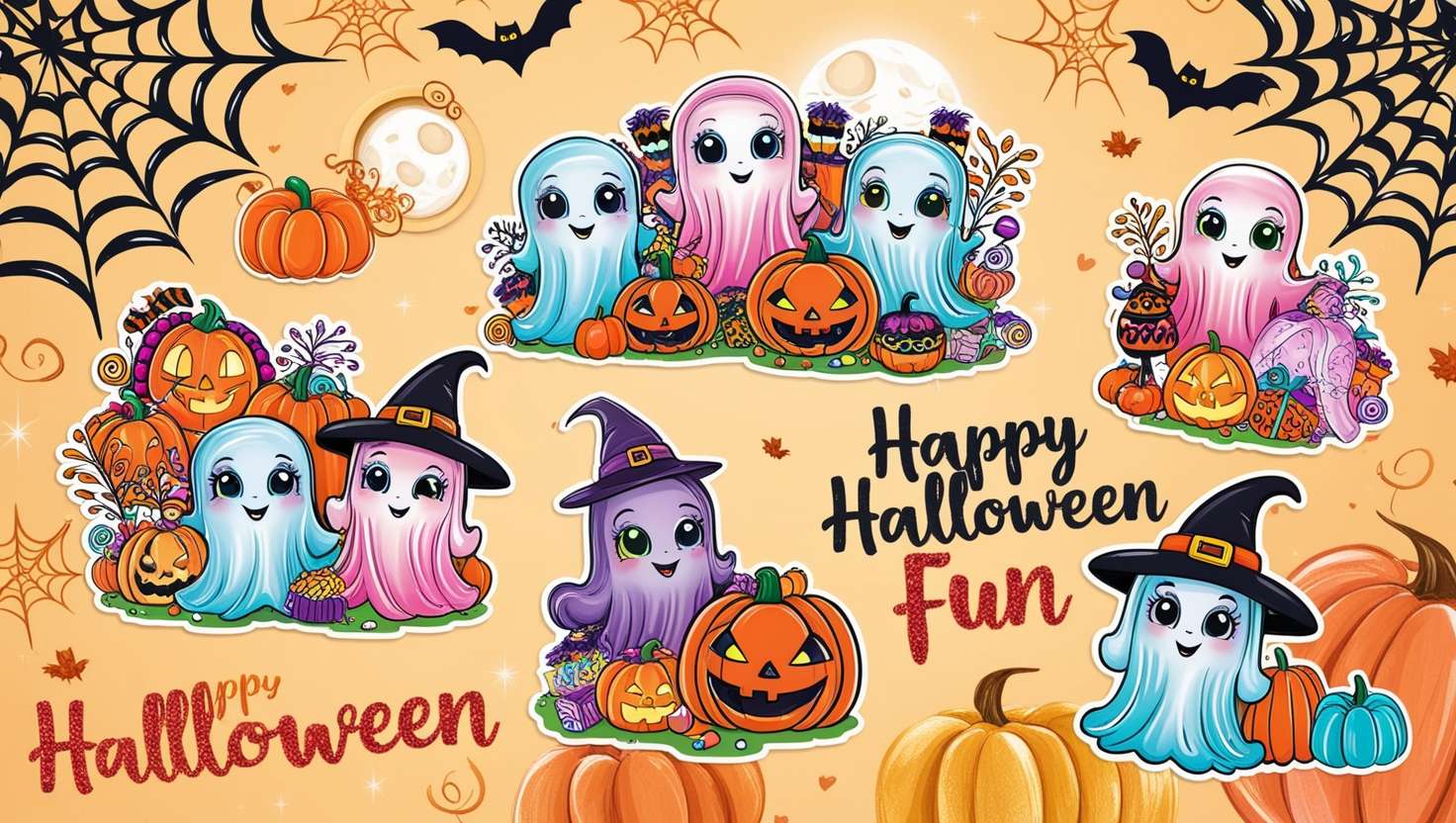 child-friendly halloween clipart for crafting