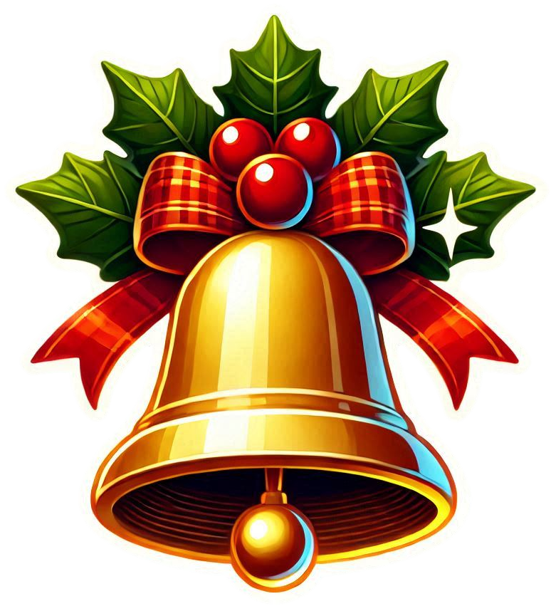 christmas bell with handle png