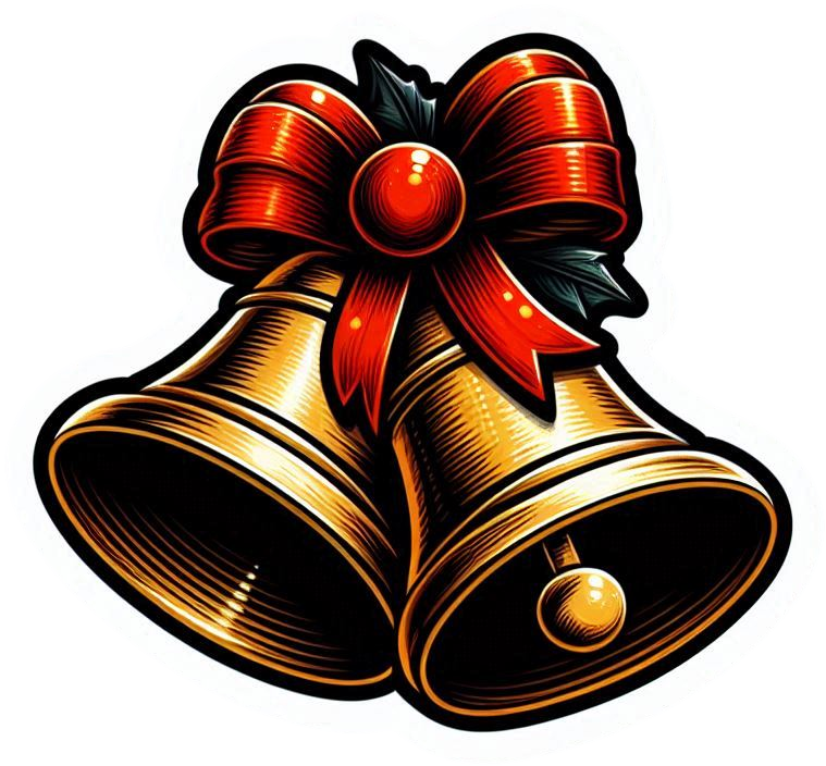 christmas bells vector png