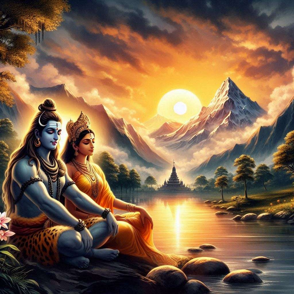 beautiful shiv parvati wallpaper