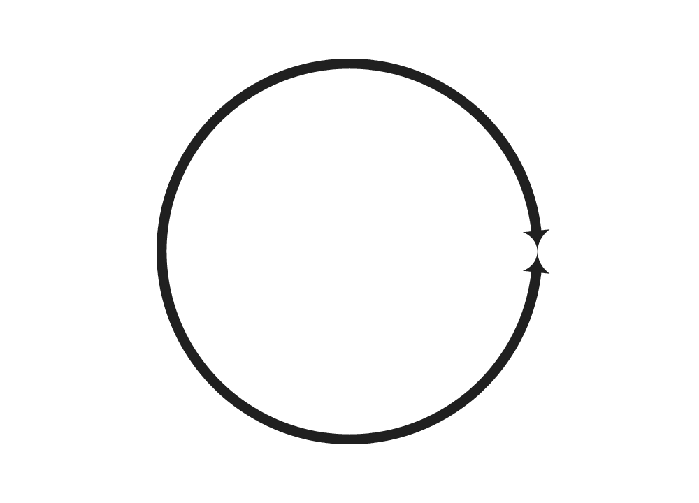 black circle png with two sided aero