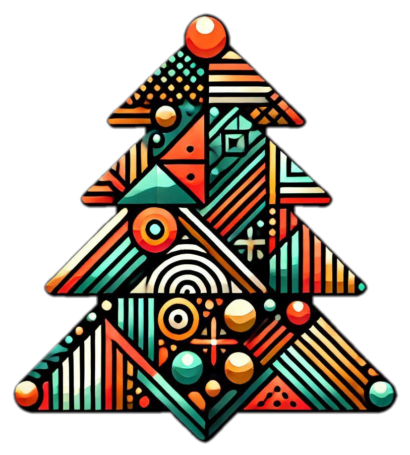 glittering christmas tree png