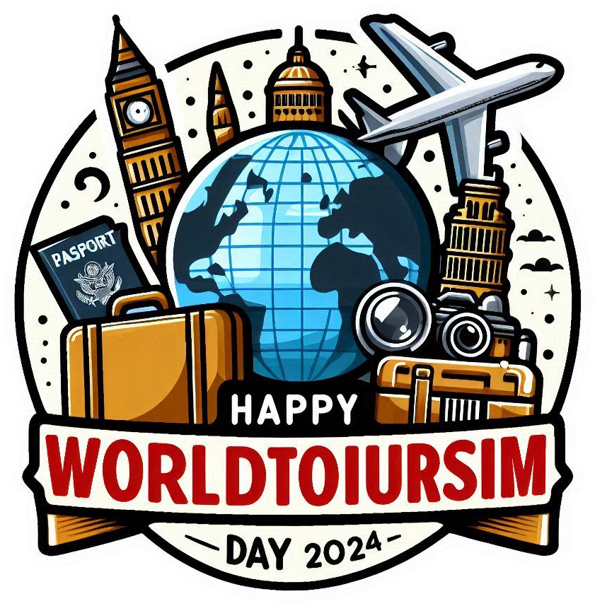 download colorful world tourism day 2024 travel icons png