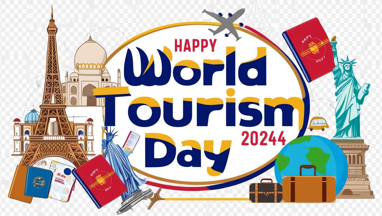 download world tourism day 2024 vector png images free