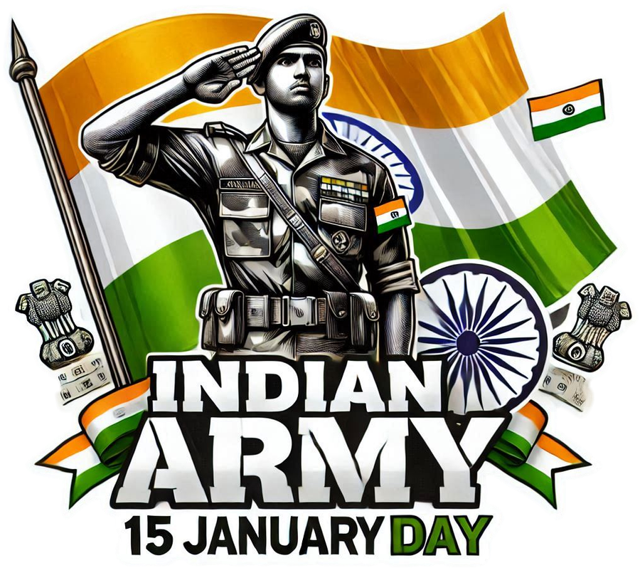 happy indian army day png 2025