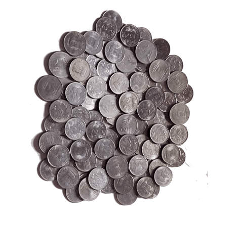 indian 1 or 2 rupees coins png images