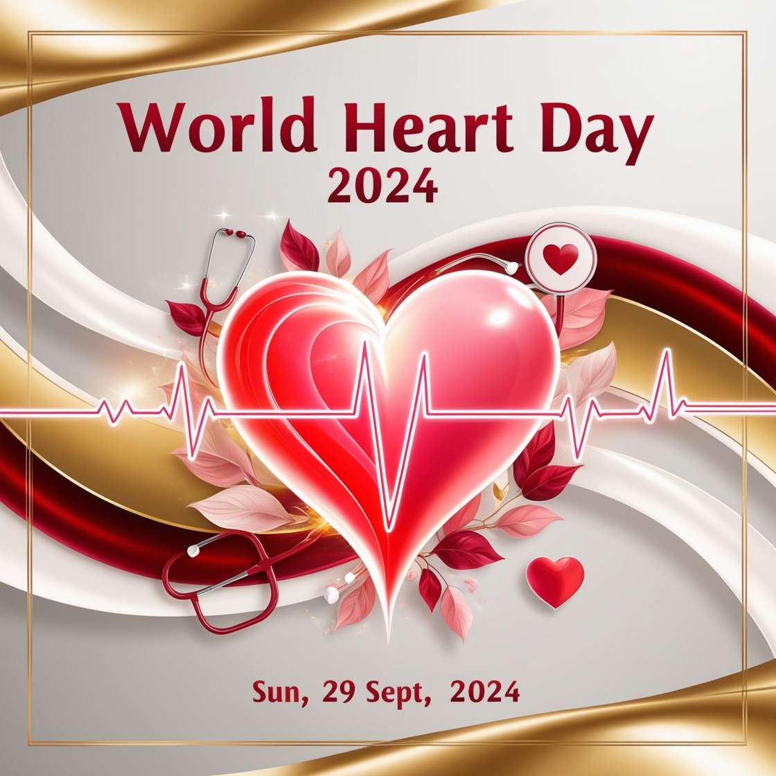 shareable world heart day 2024 images for health awareness