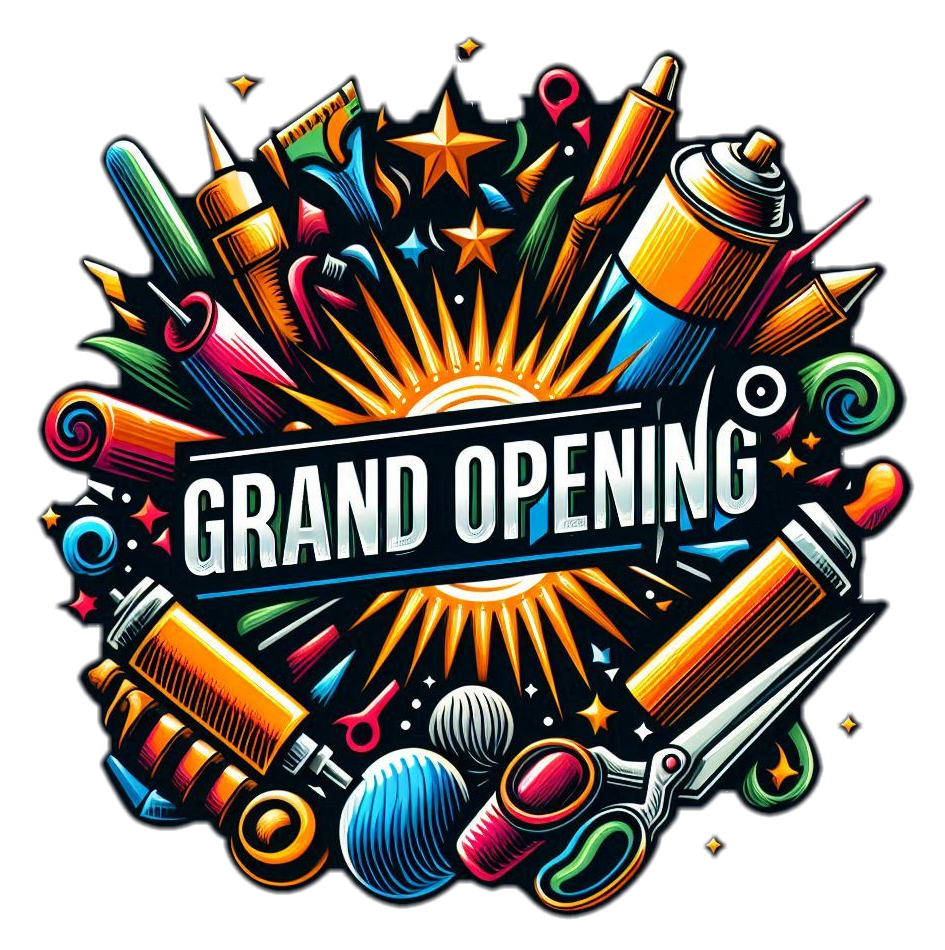 professional grand opening designs for print and digital