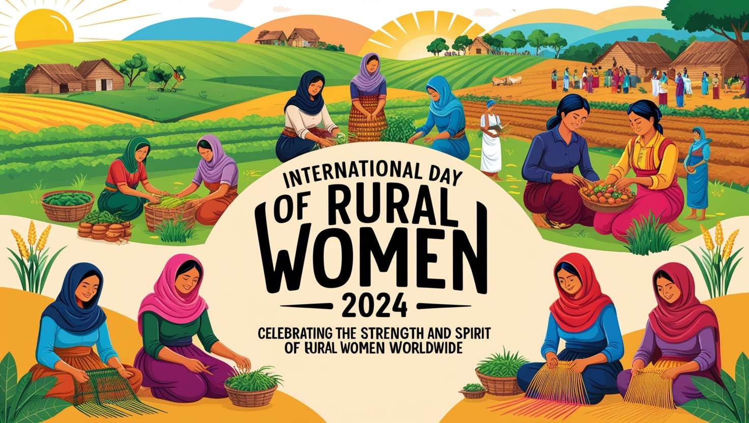 rural women empowerment images for international day 2024