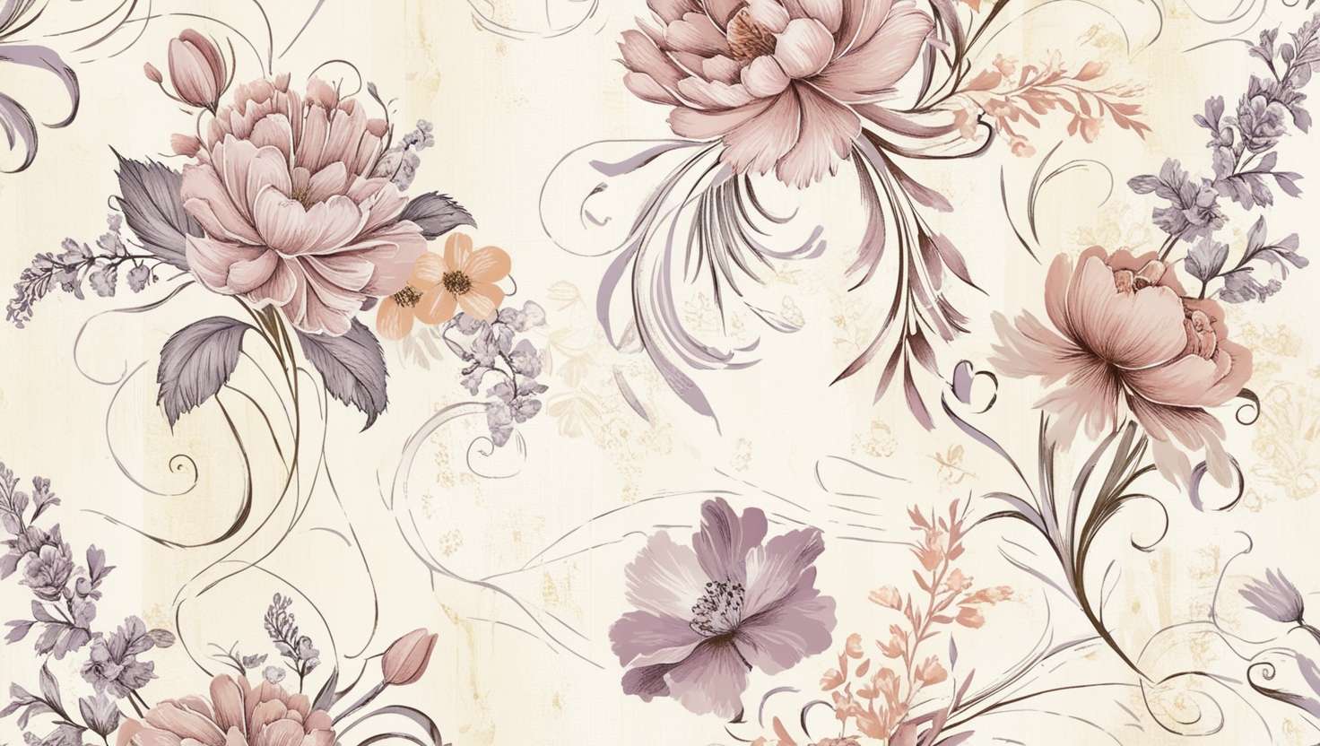 vintage beautiful flower background design