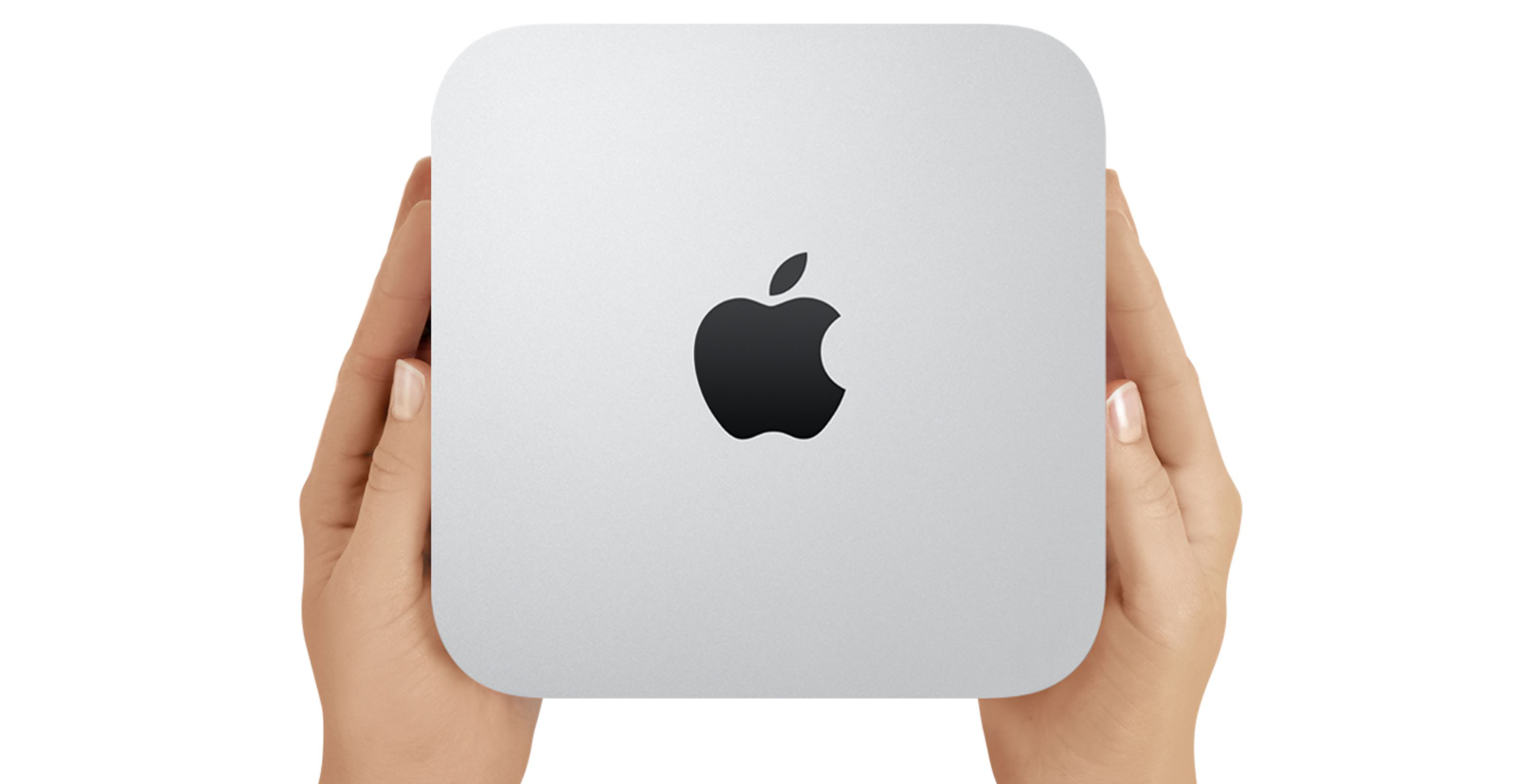 Mac mini in the hands