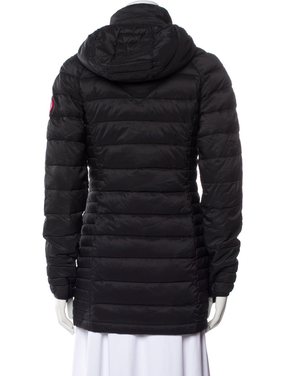 Canada Goose Down Coat Black Stand Collar Short - image 3