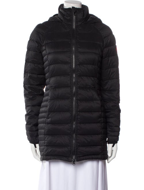 Canada Goose Down Coat Black Stand Collar Short - image 1