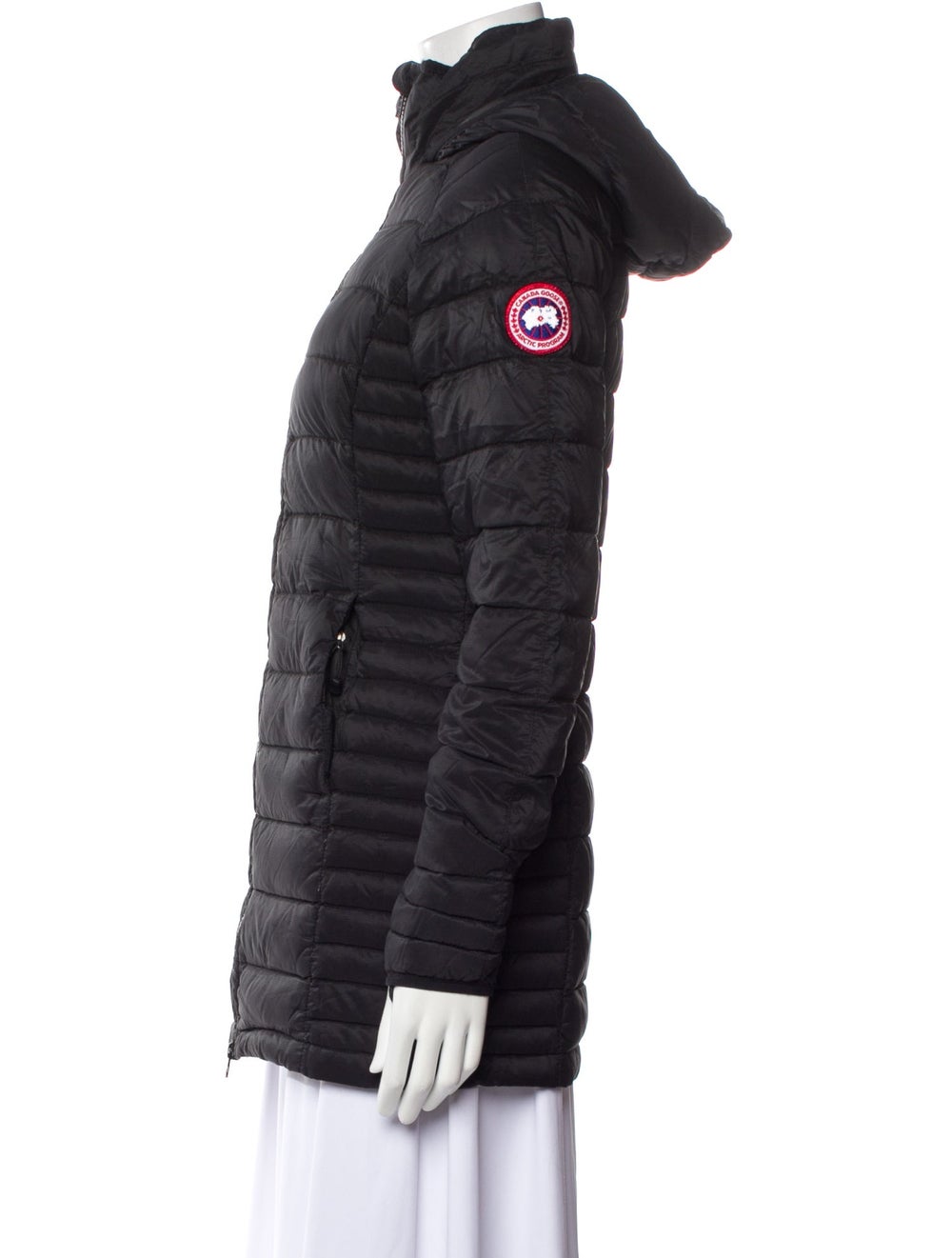 Canada Goose Down Coat Black Stand Collar Short - image 2