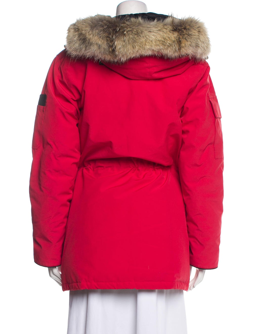 Canada Goose Down Coat Red With Hood Embroidered … - image 3