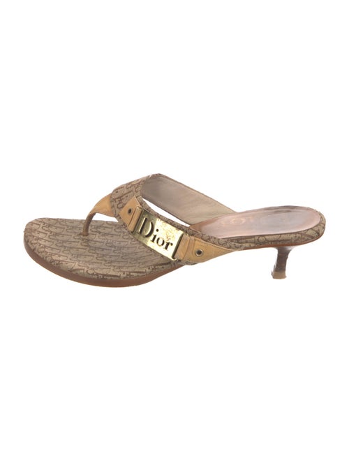 Christian Dior Canvas Slides Neutrals - image 1