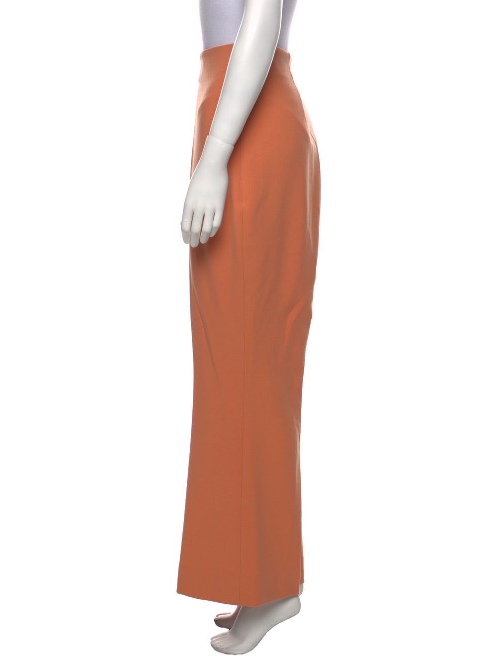 Akris Wool Wide Leg Pants Orange High-Rise - image 2