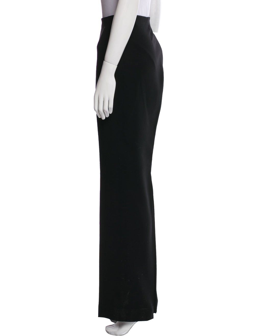 Akris Wool Wide Leg Pants Black High-Rise - image 2