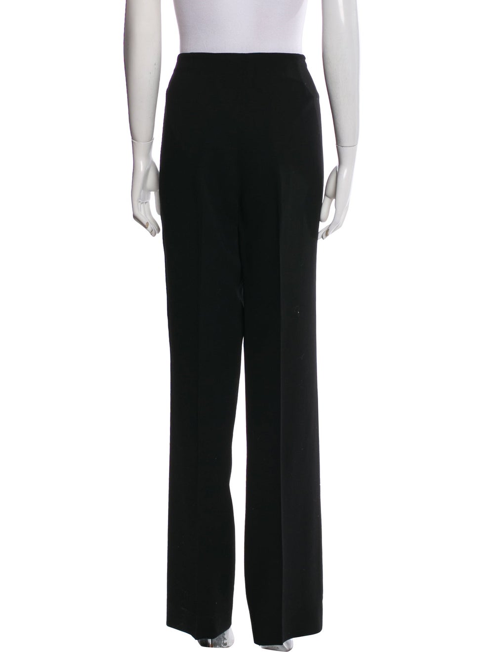 Akris Wool Wide Leg Pants Black High-Rise - image 3