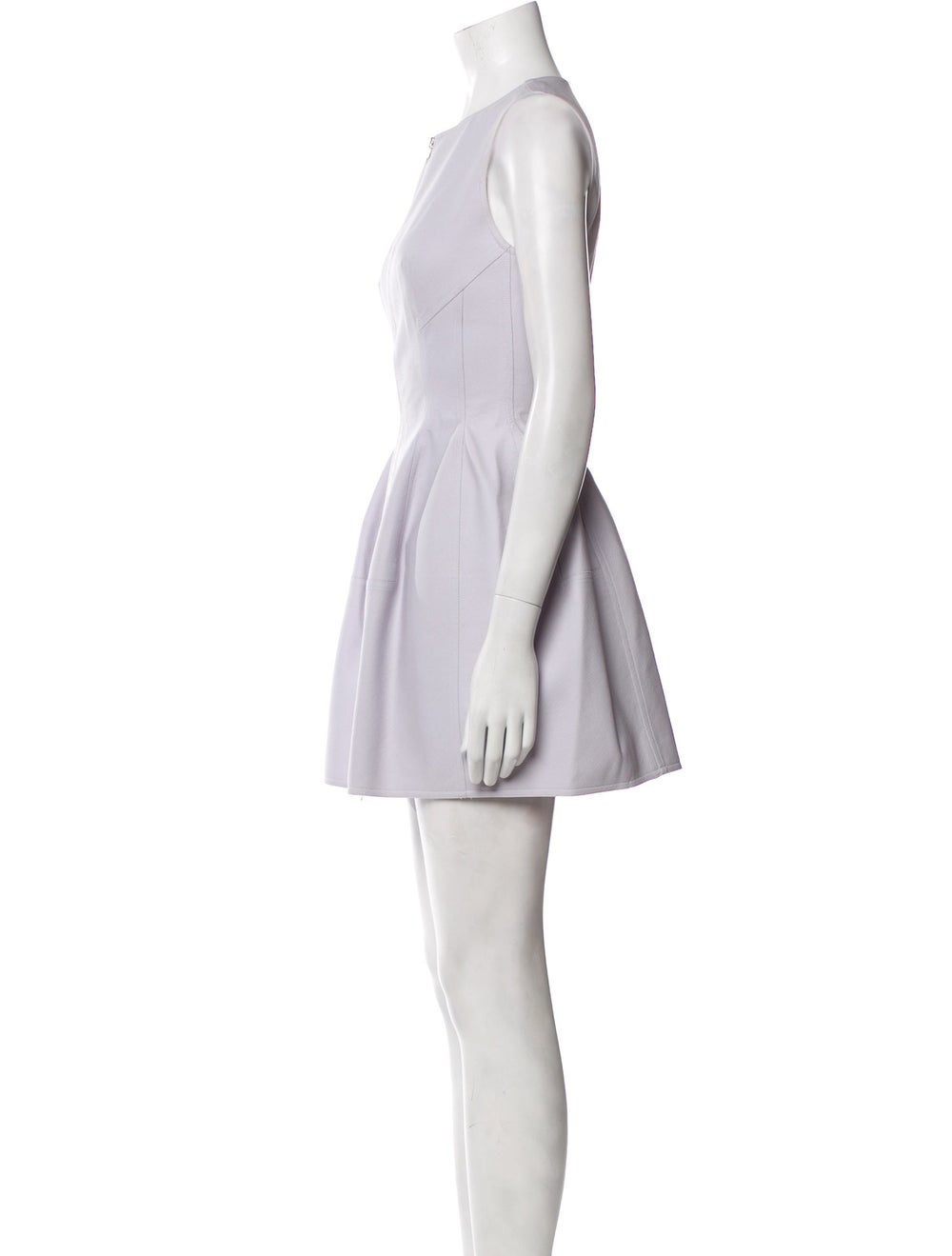 Alaïa A-Line Dress Purple Sleeveless - image 2