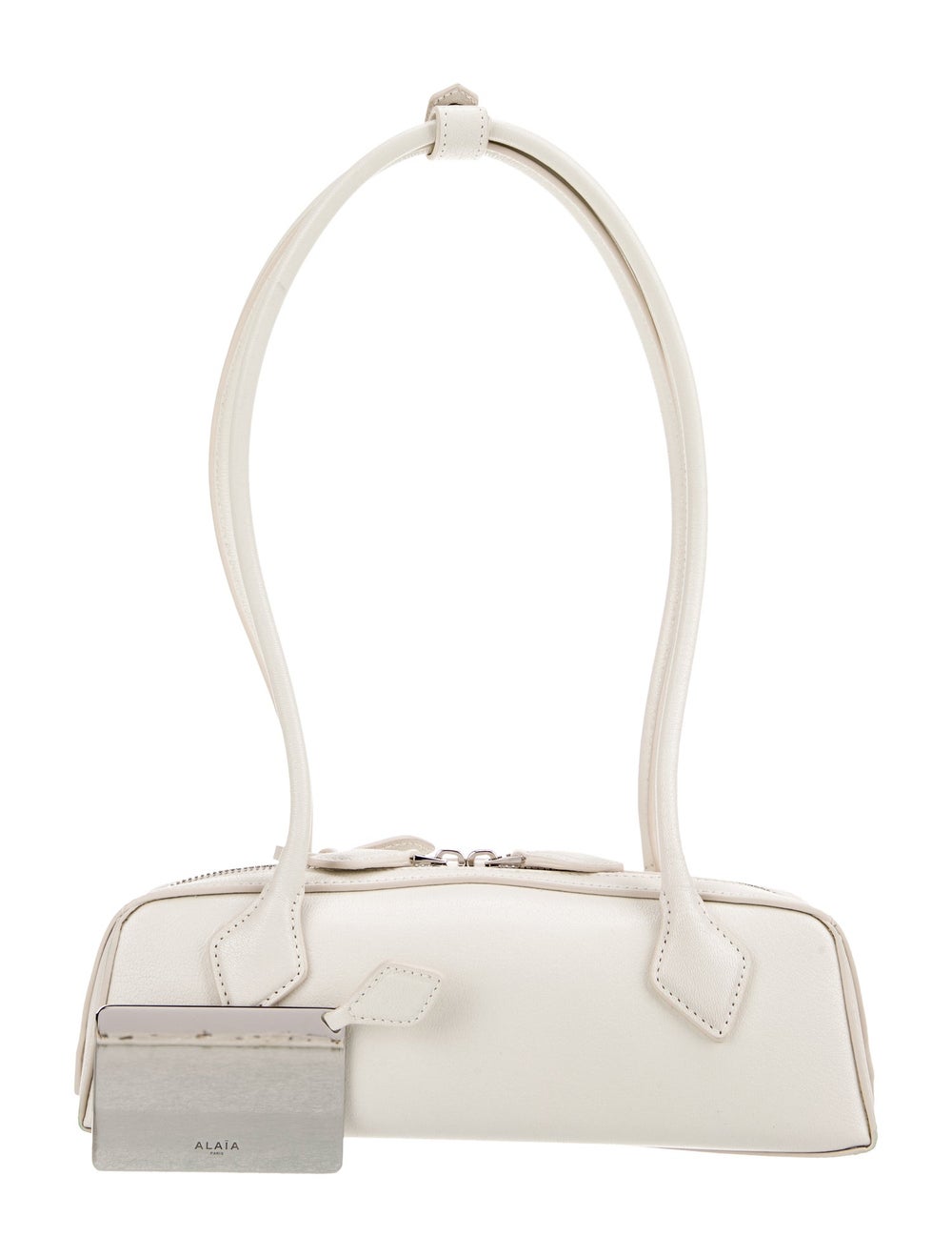 Alaïa Shoulder Bag Neutrals Leather Silver-Tone H… - image 4