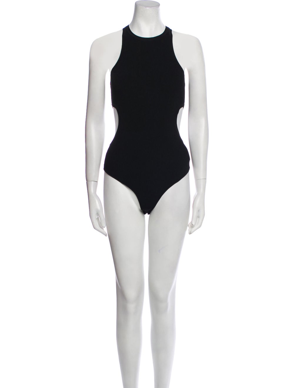 Alexander Wang Bodysuit Black Cutout Accent Sleev… - image 1