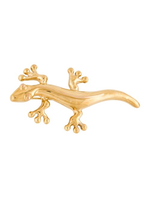 Brooch 18K Yellow Gold & 14K Yellow Gold - image 1