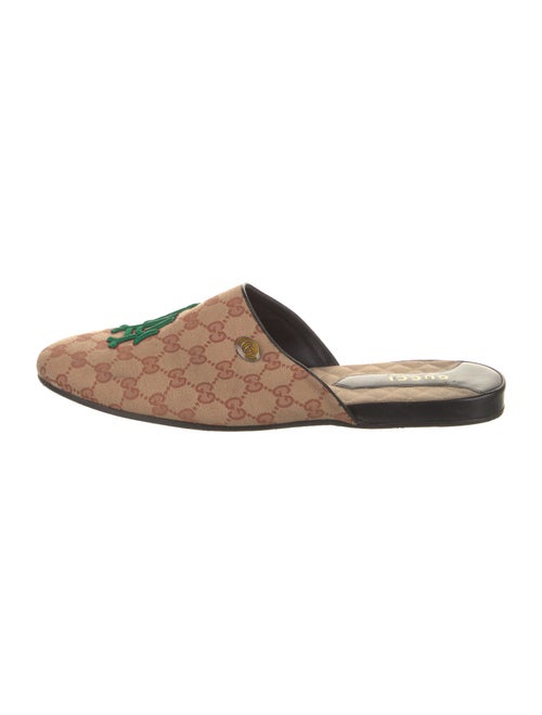 Gucci Canvas Slippers Neutrals GG Canvas & Runnin… - image 1