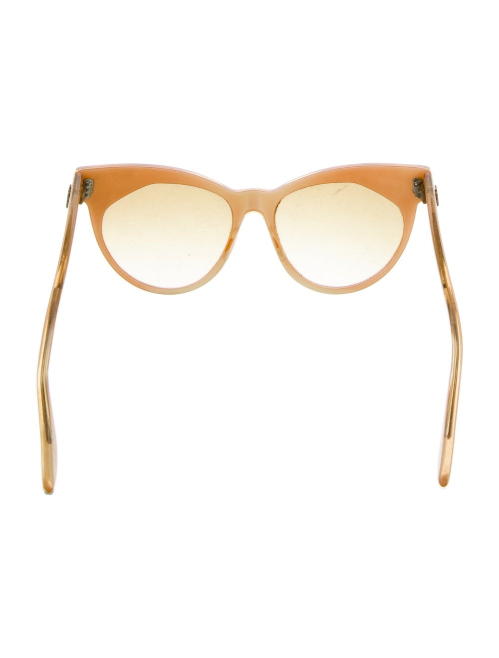 Emmanuelle Khanh Cat-Eye Sunglasses Orange Acetat… - image 3