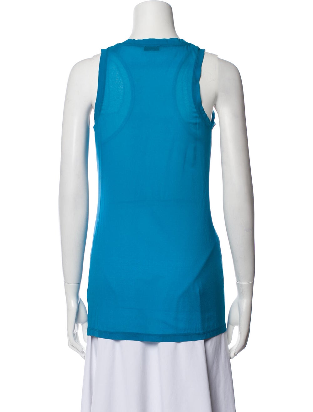 Joseph Tank Top Blue Scoop Neck - image 3