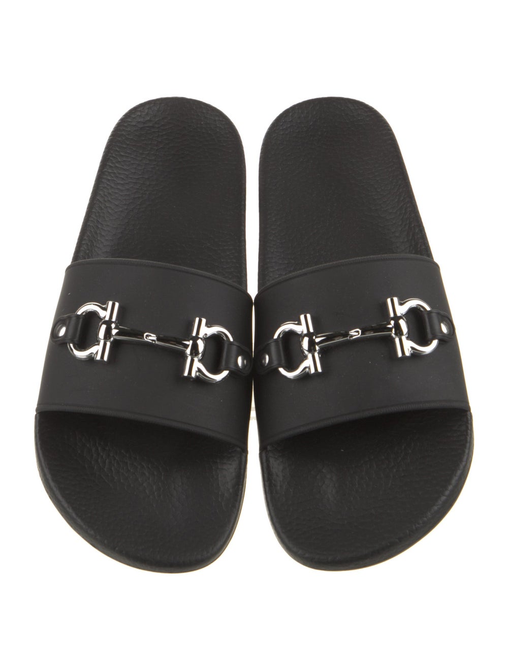 Salvatore Ferragamo Rubber Slides Black - image 3