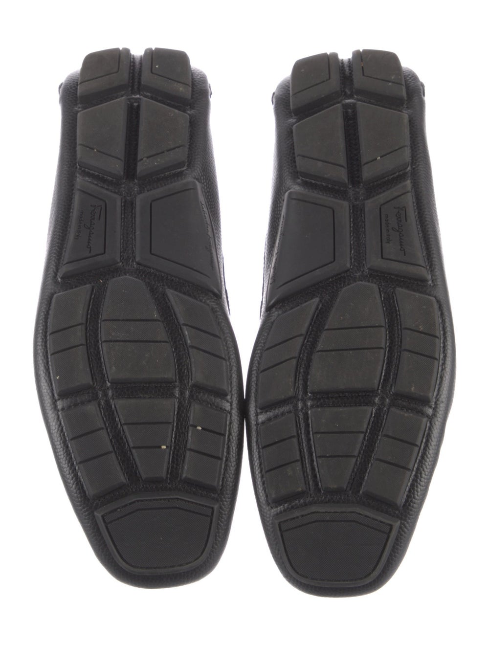 Salvatore Ferragamo Leather Loafers Black Round-T… - image 5