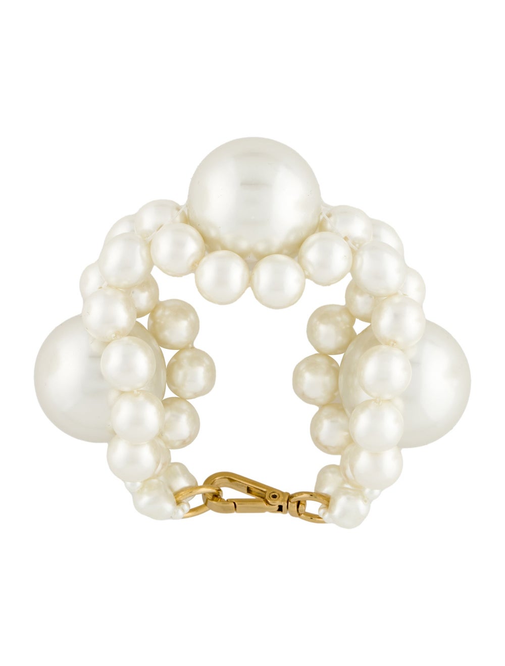 Simone Rocha Gold-Tone Metal & Faux Pearl - image 3