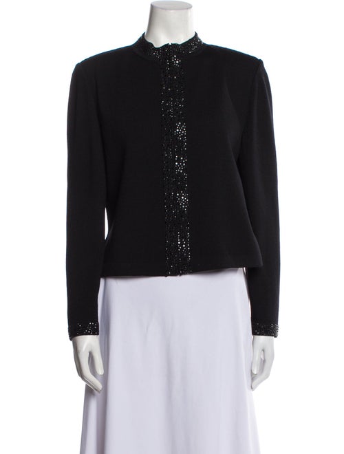 St. John Evening Evening Jacket Black Collarless