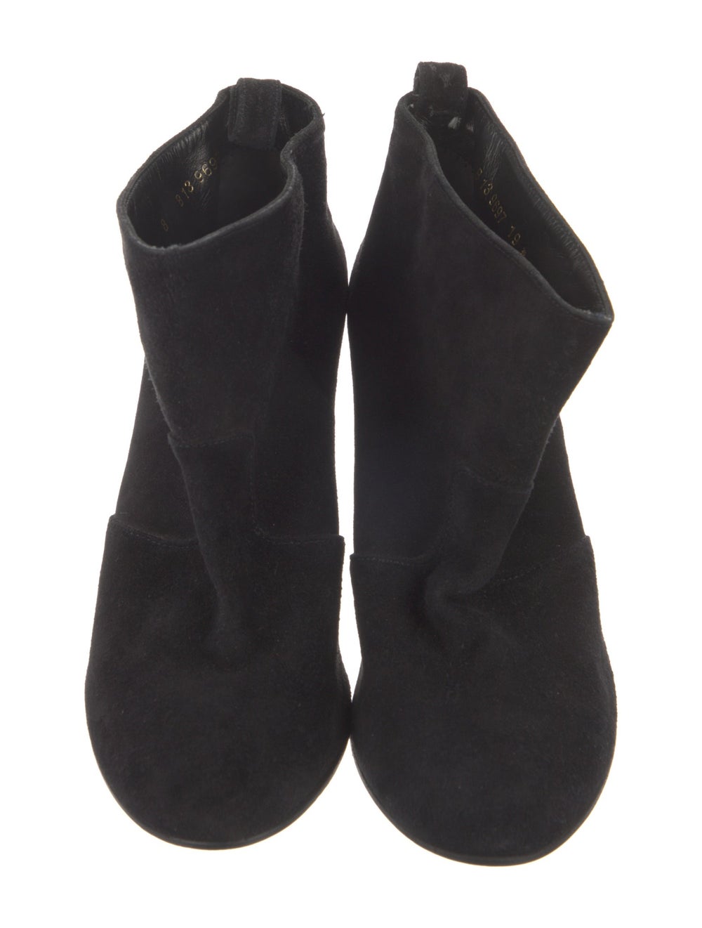 Robert Clergerie Suede Ankle Boots Black Round-To… - image 3